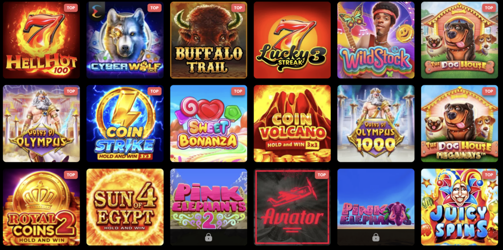 Top Slots at Slots City